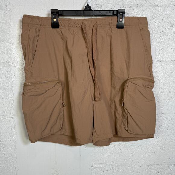DR Essentials Men's Tan Zip Pocket Cargo Shorts Size large $52 - Picture 2 of 7